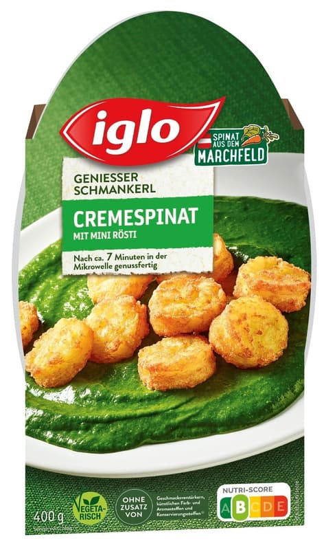 Iglo Marchfelder Cream Spinach with Mini Rösti