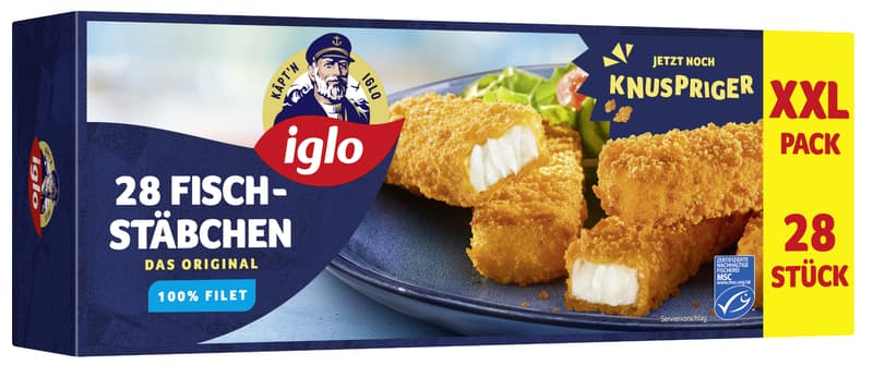 Iglo MSC 28 fish fingers value pack
