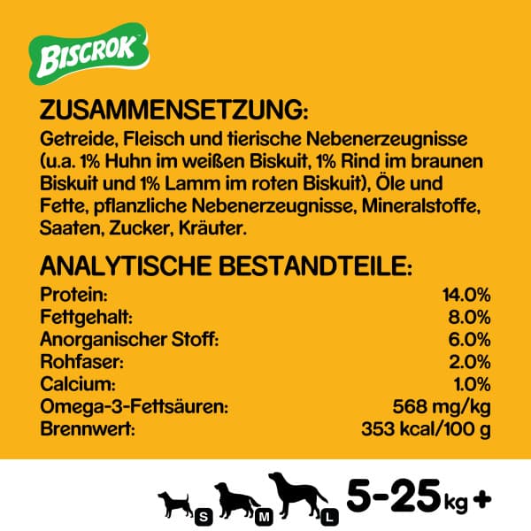 Pedigree Biscrok in 3 Geschmacksrichtungen