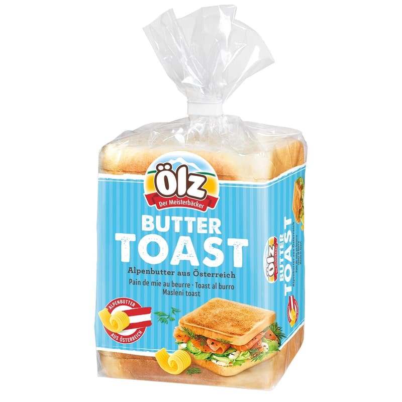 Ölz Butter Toast geschnitten