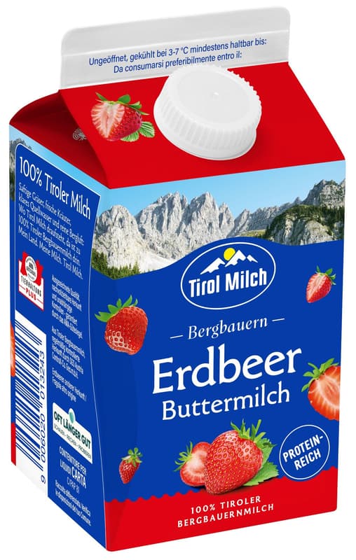 Tirol Milch Buttermilk 0,9% Strawberry