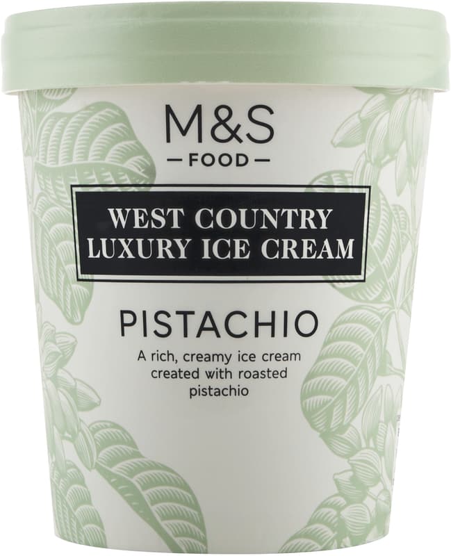 Marks & Spencer Pistachio Ice Cream (tiefgekühlt)