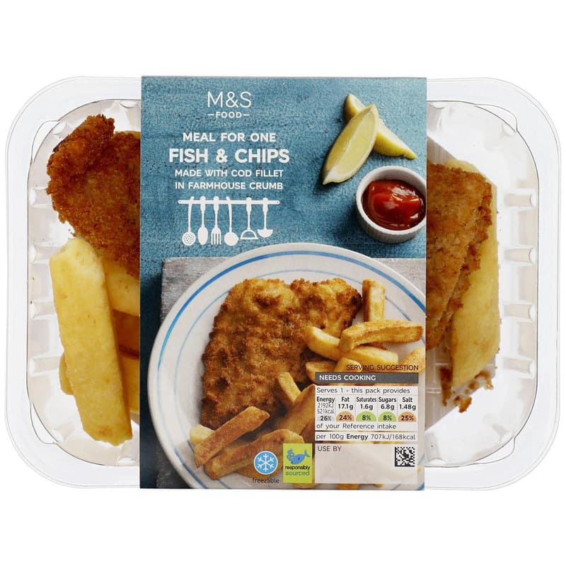 Marks & Spencer Fish & Chips (tiefgekühlt)