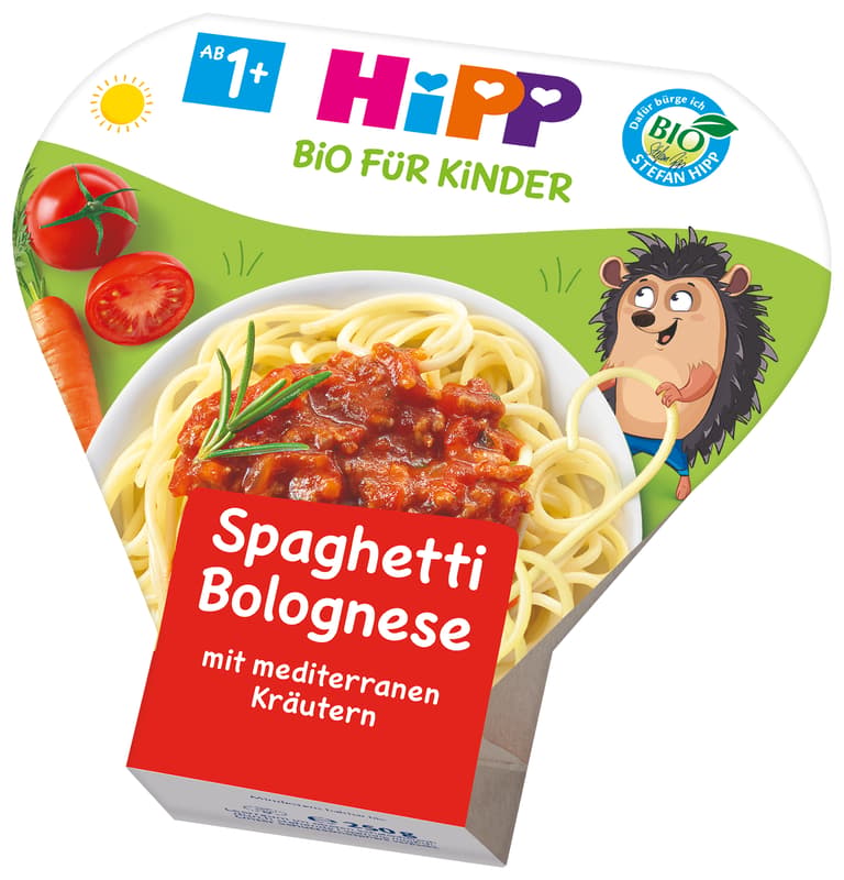 HiPP Spaghetti Bolognese with Mediterranean Vegetables