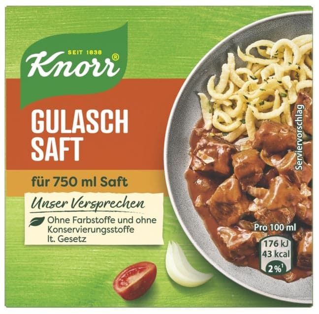 Knorr cubes goulash juice