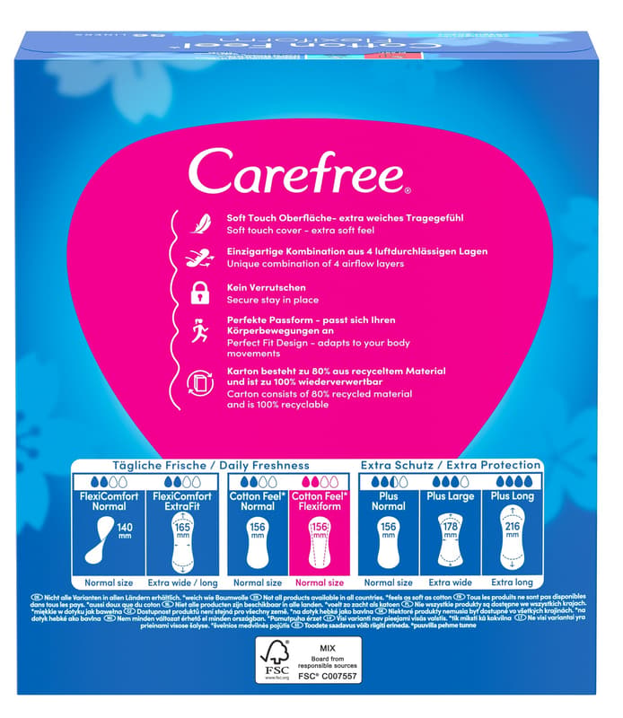 Carefree Cotton Feel Flexiform Fresh