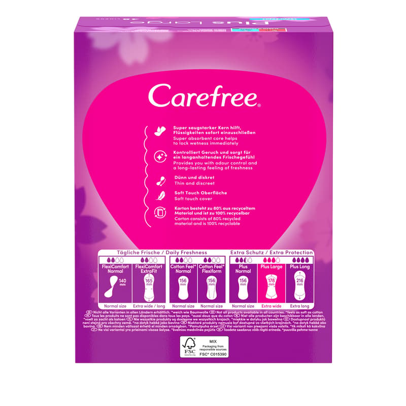 Carefree Plus Large Fresh Fragrance