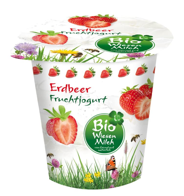 Kärntnermilch BIO Wiesenmilch Fruchtjoghurt Erdbeer