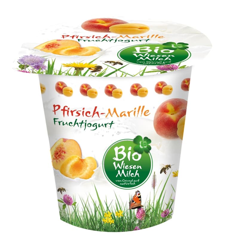 Kärntnermilch BIO Wiesenmilch Fruchtjoghurt Pfirsich / Marille