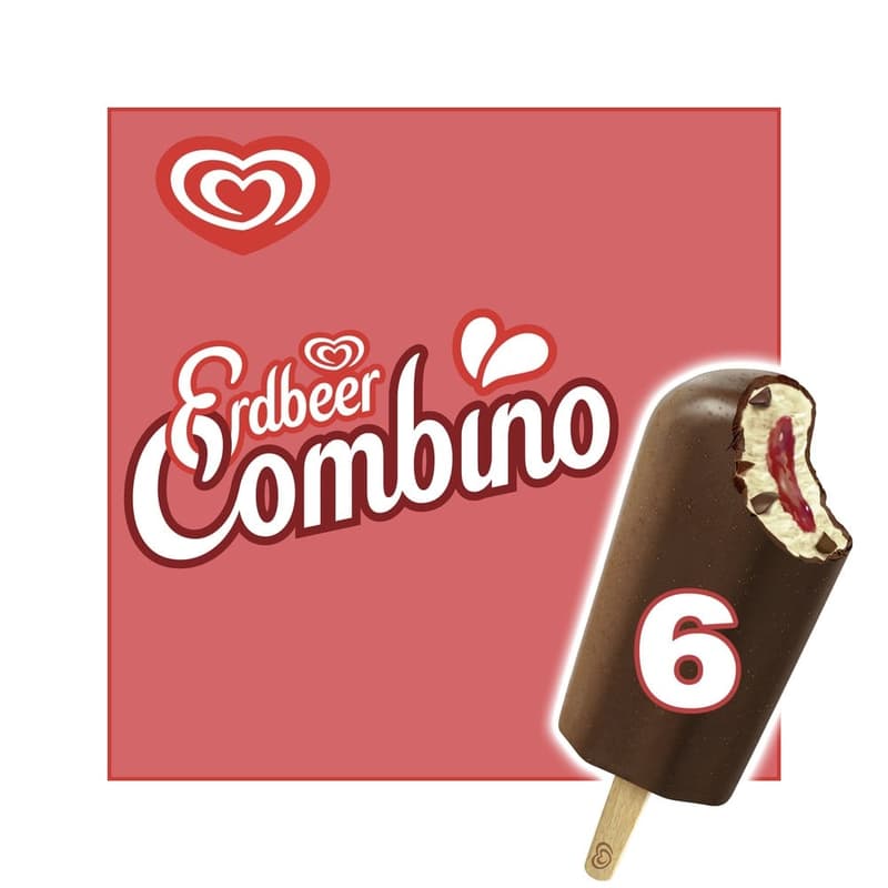 Eskimo Multipack 6 x Strawberry Combino