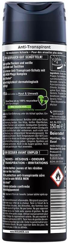 Nivea Men Invisible for Black & White Power Spray