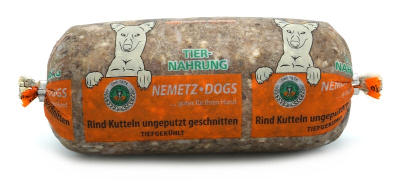 Nemetz Rinderkutteln ungeputzt für Hunde (tiefgekühlt)