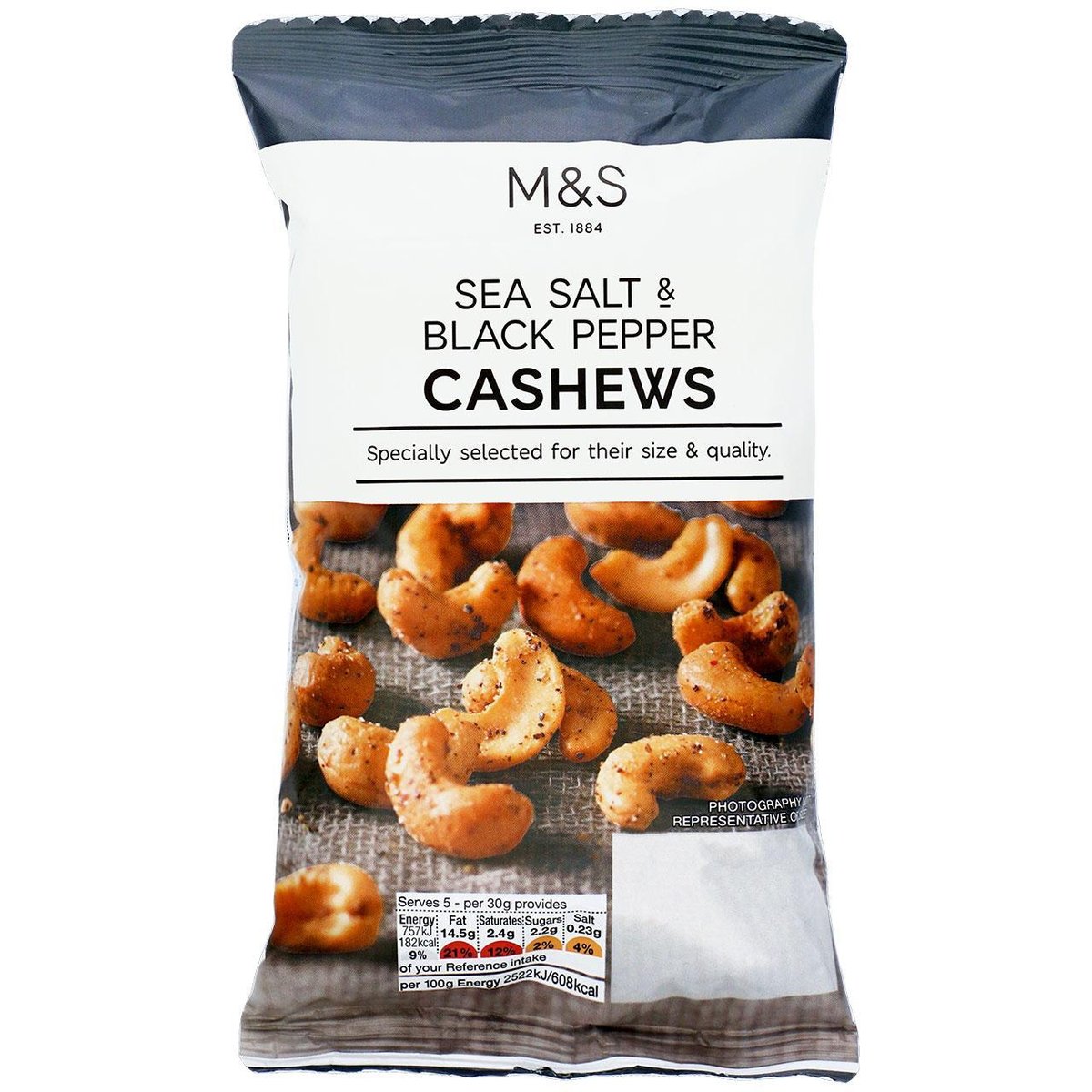 Marks & Spencer Sea Salt & Black Pepper Cashews