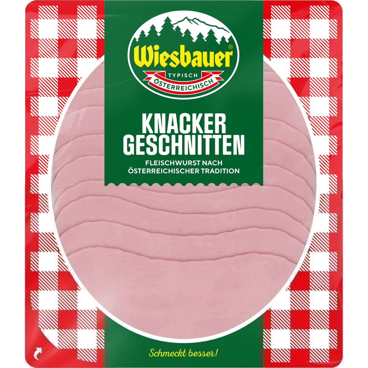 Wiesbauer Knacker geschnitten