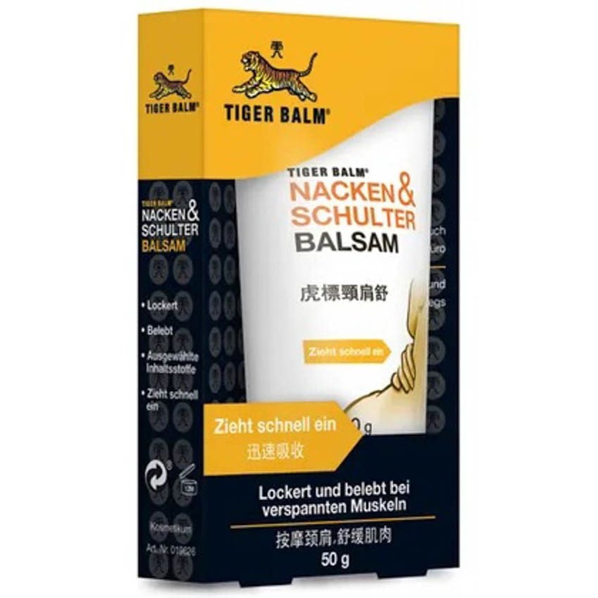 Tigerbalsam Nachen und Schultern