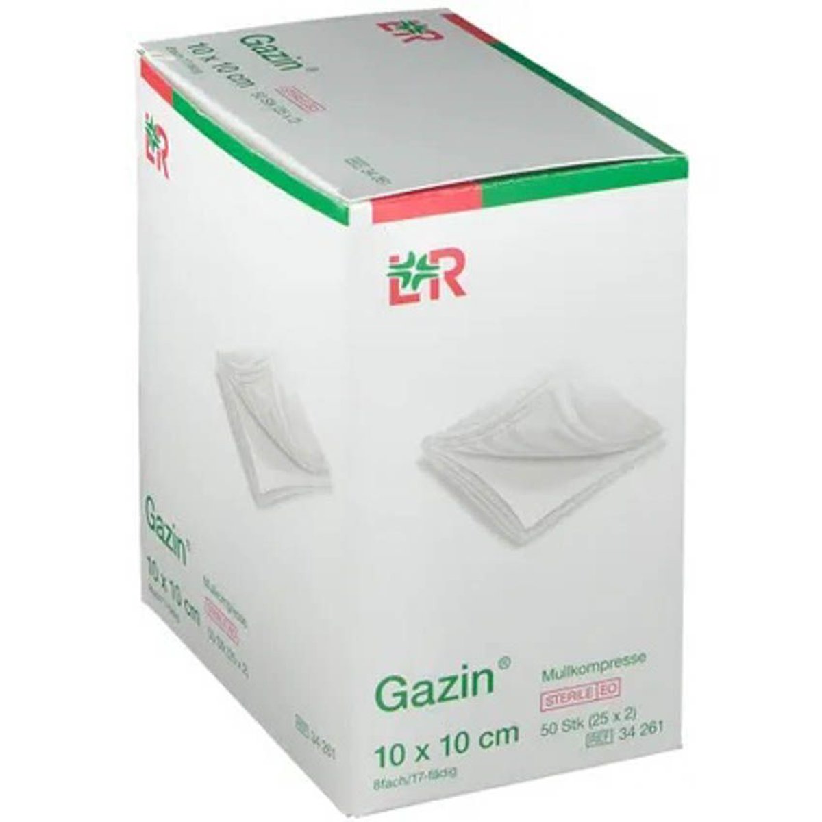 Mullkompressen Gazin 8-fach steril 10x10