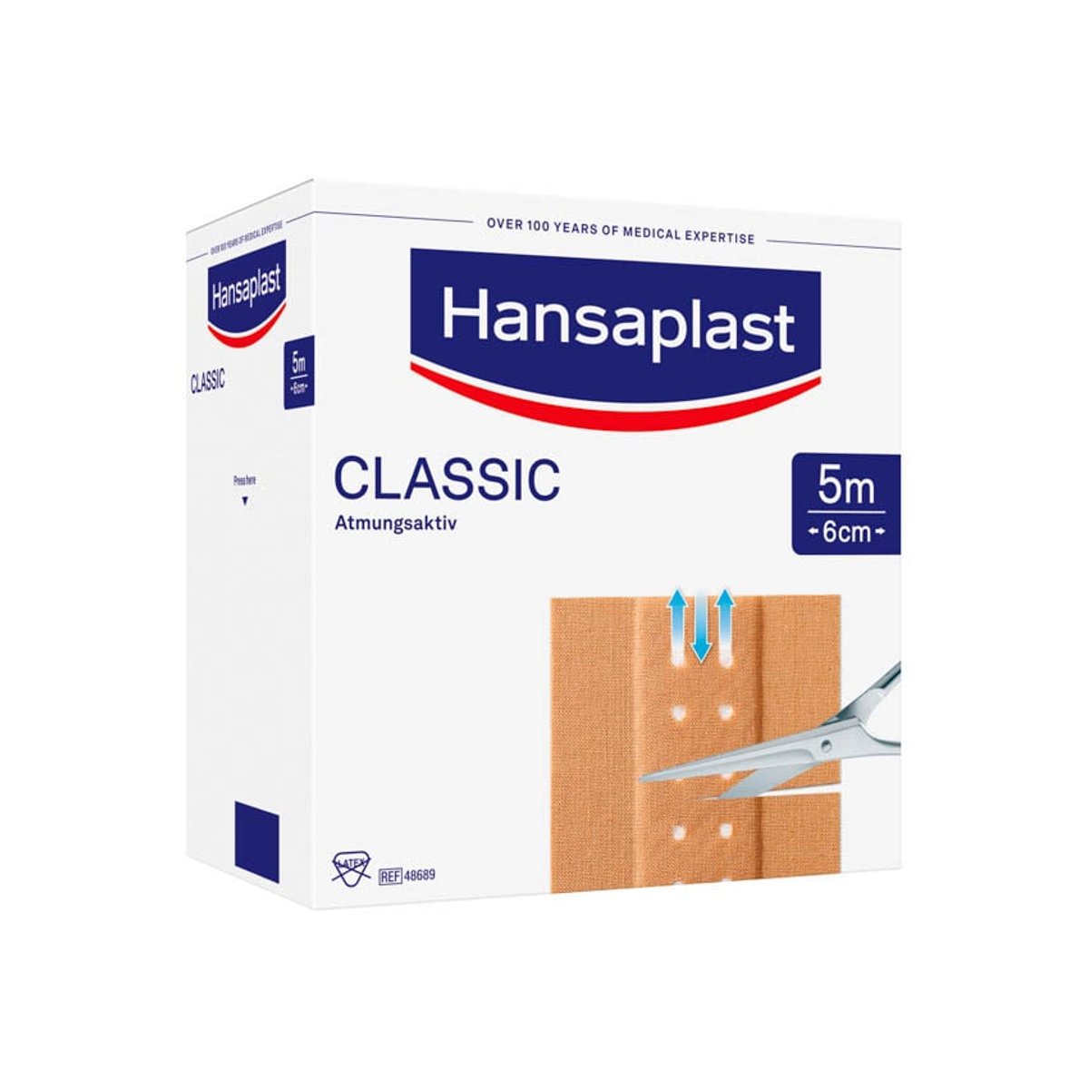 Hansaplast Classic Großpackung 5m x 6cm