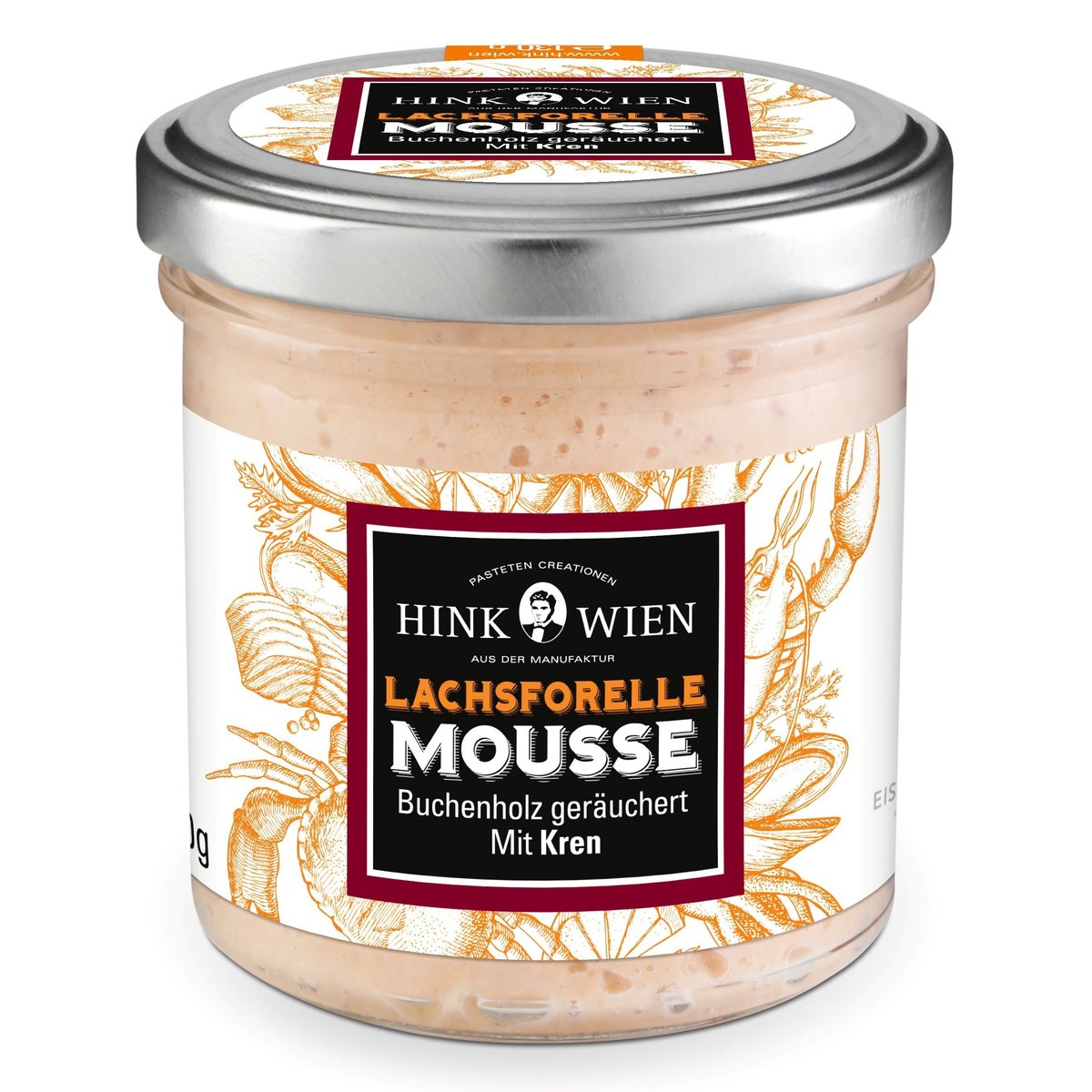 Hink Lachsforellen Mousse geräuchert mit Kren