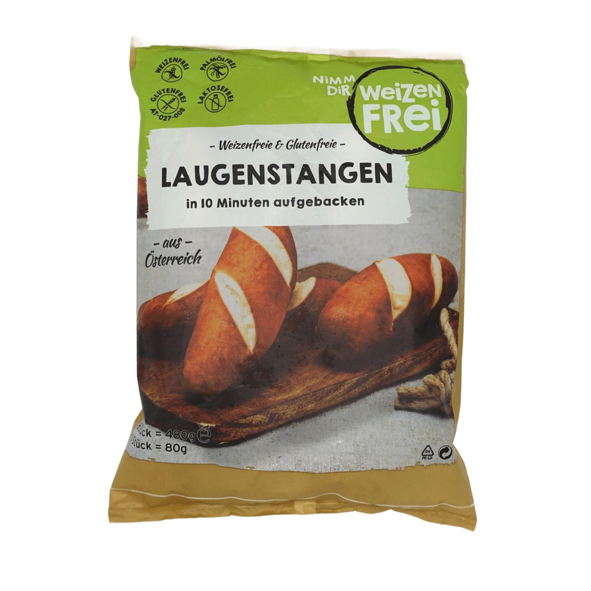 Weizenfrei Laugenstangerl glutenfrei (gefroren)