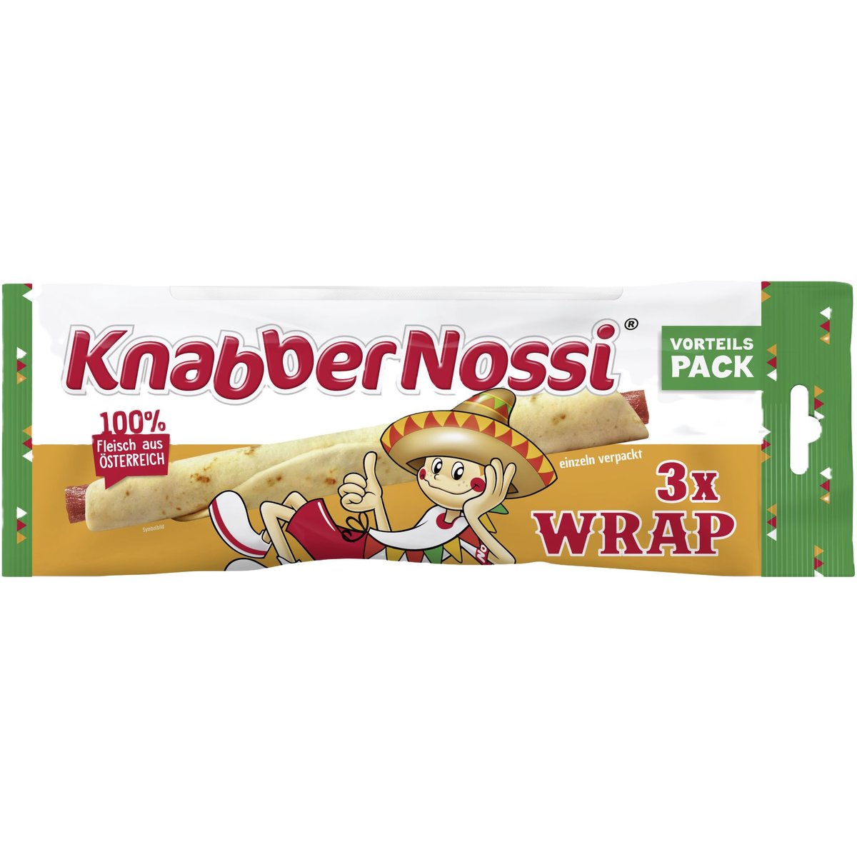 Knabbernossi Pausenwrap Multipack 3er