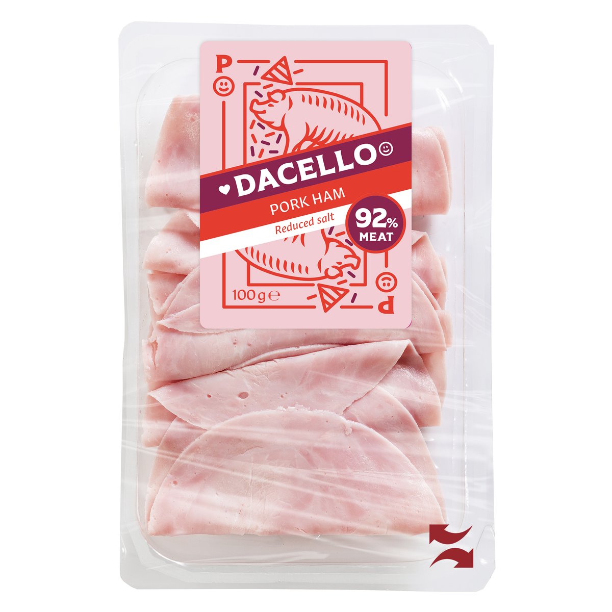 Dacello Schinken salzreduziert und geschnitten