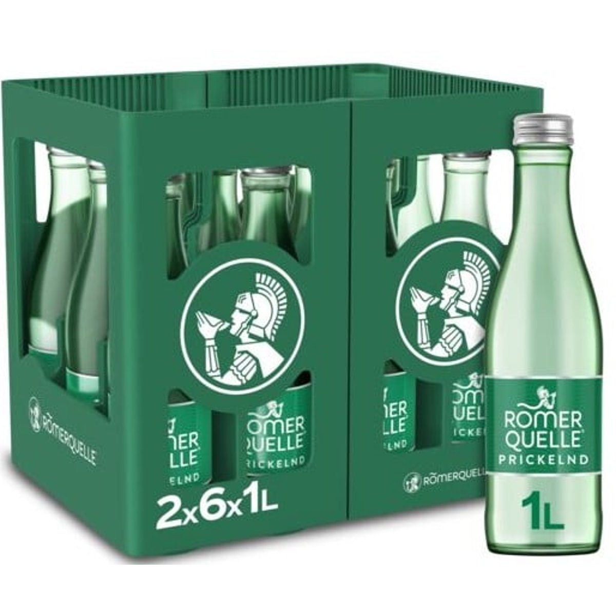 Römerquelle Prickelnd 12er Kiste (1l Mehrweg)