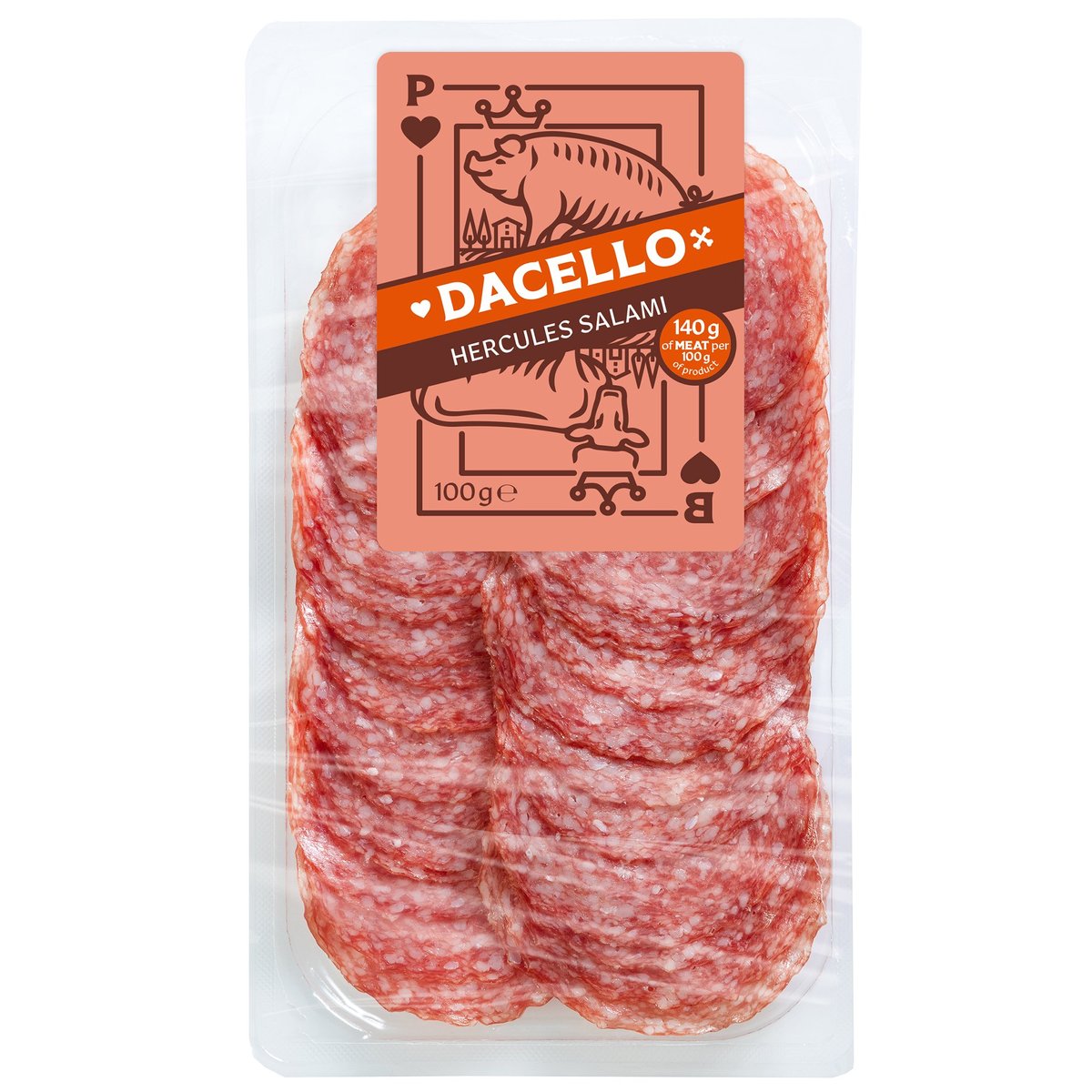Dacello Haussalami geschnitten