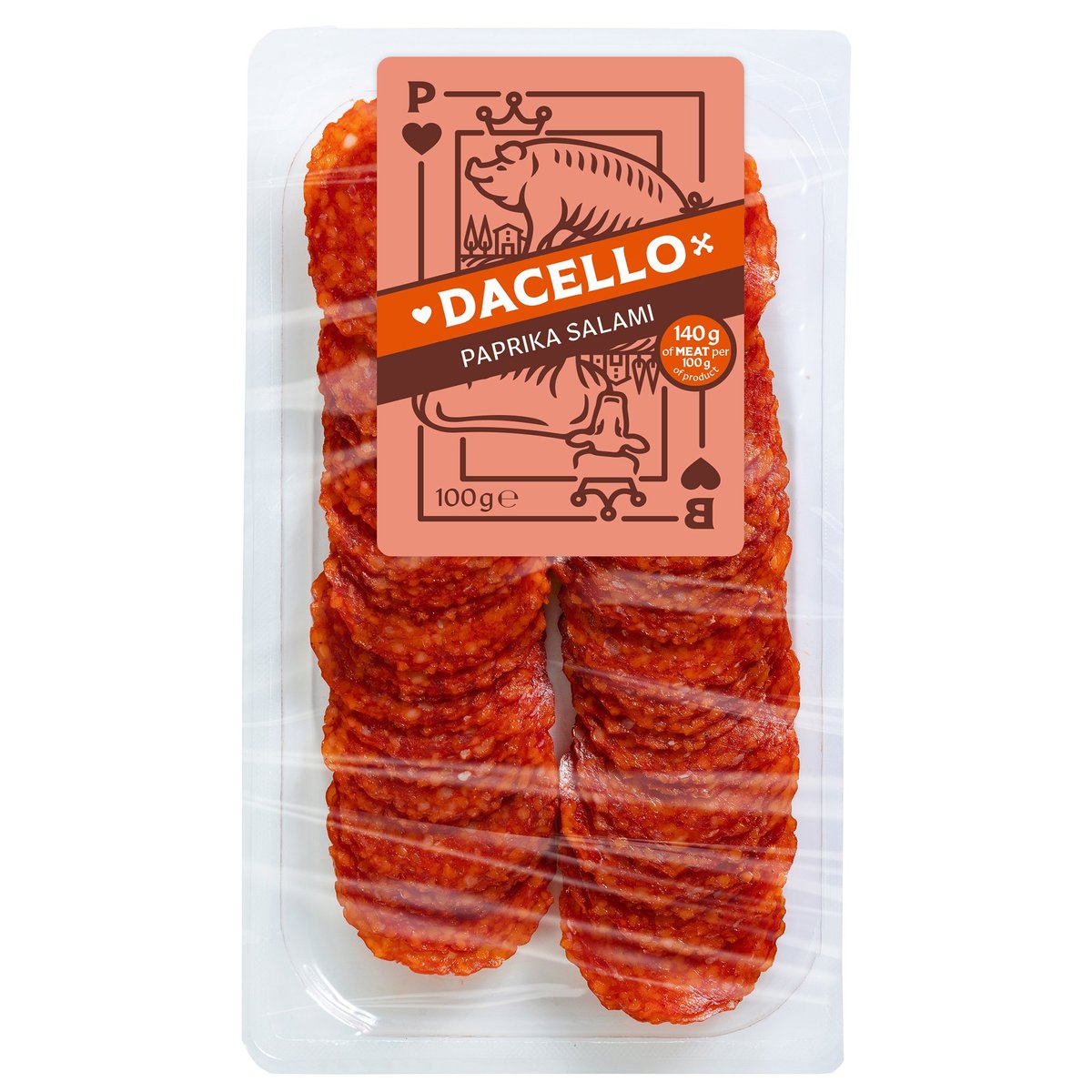 Dacello Sandwich Salami Paprika geschnitten