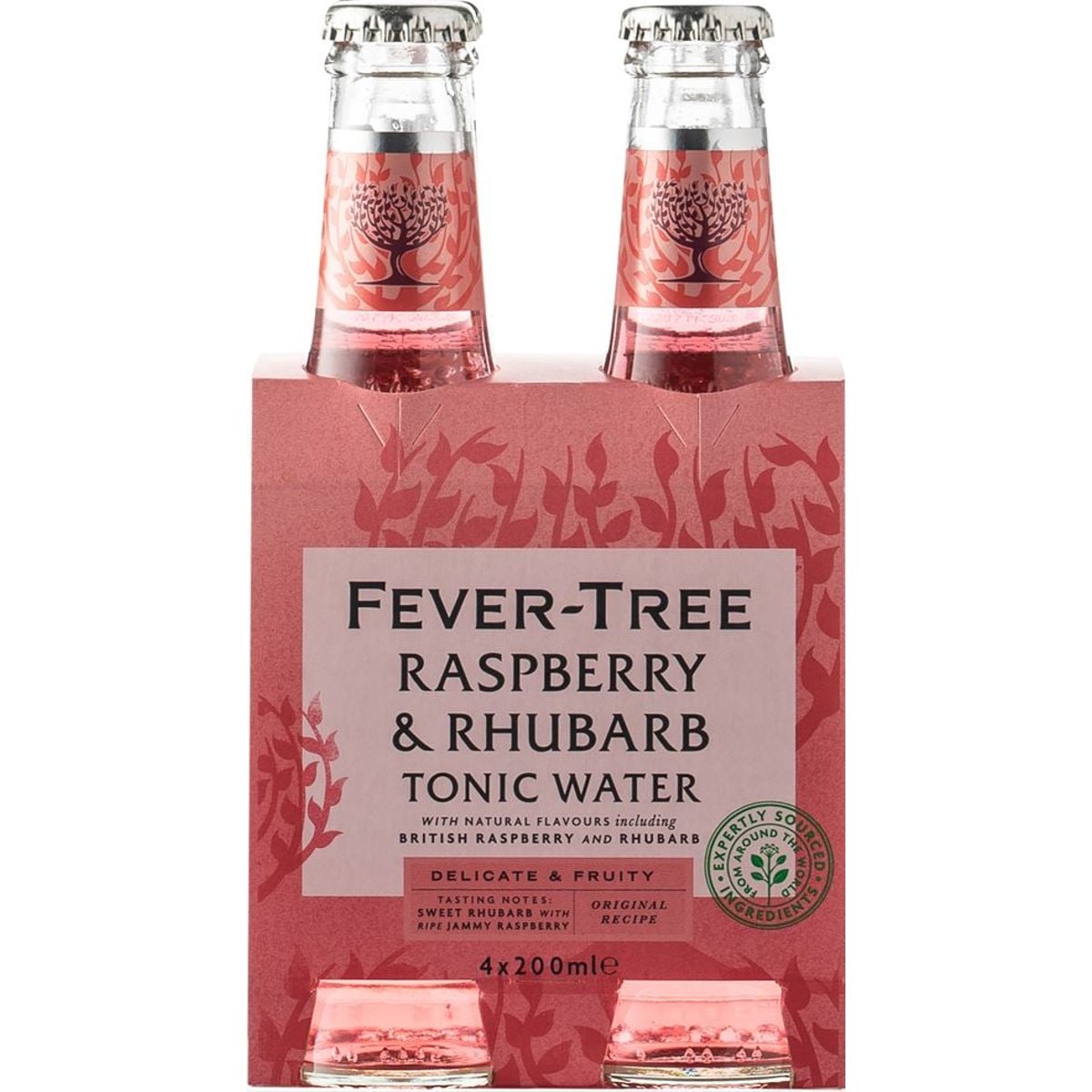 Fever-Tree Raspberry Rhubarb Tonic Water 4x200ml