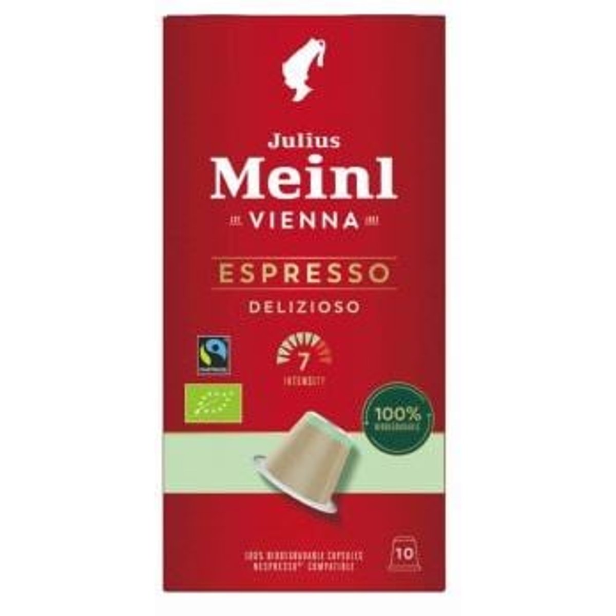Julius Meinl Espresso Delizioso kompostierbar/biodegradable Nespresso kompatibel 10er Kapseln