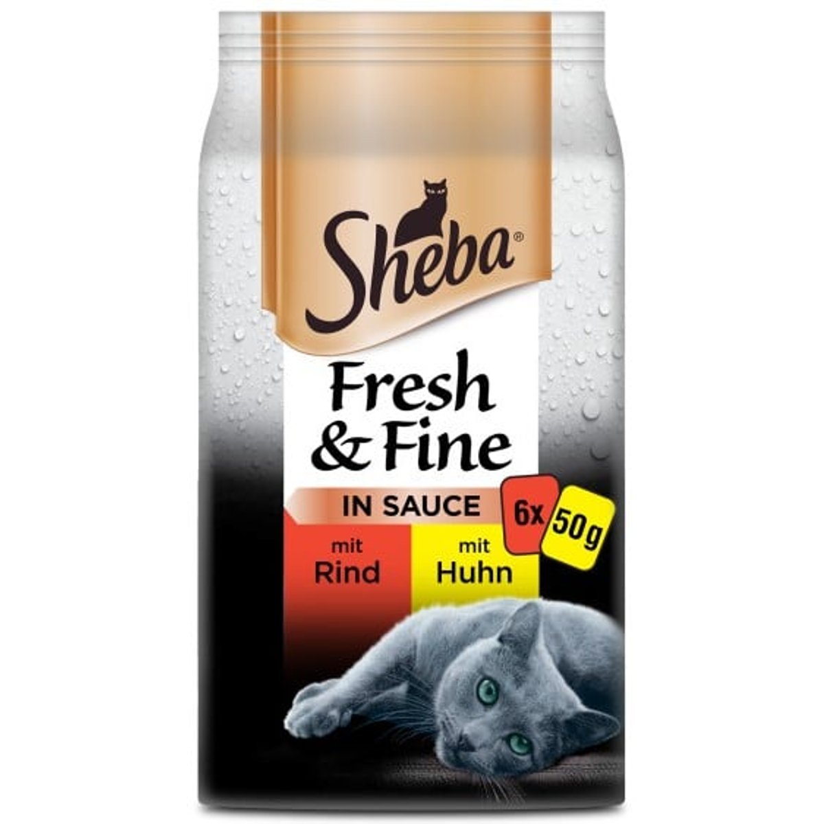 Sheba Fresh & Fine mit Rind & Huhn in Sauce (6x50g)