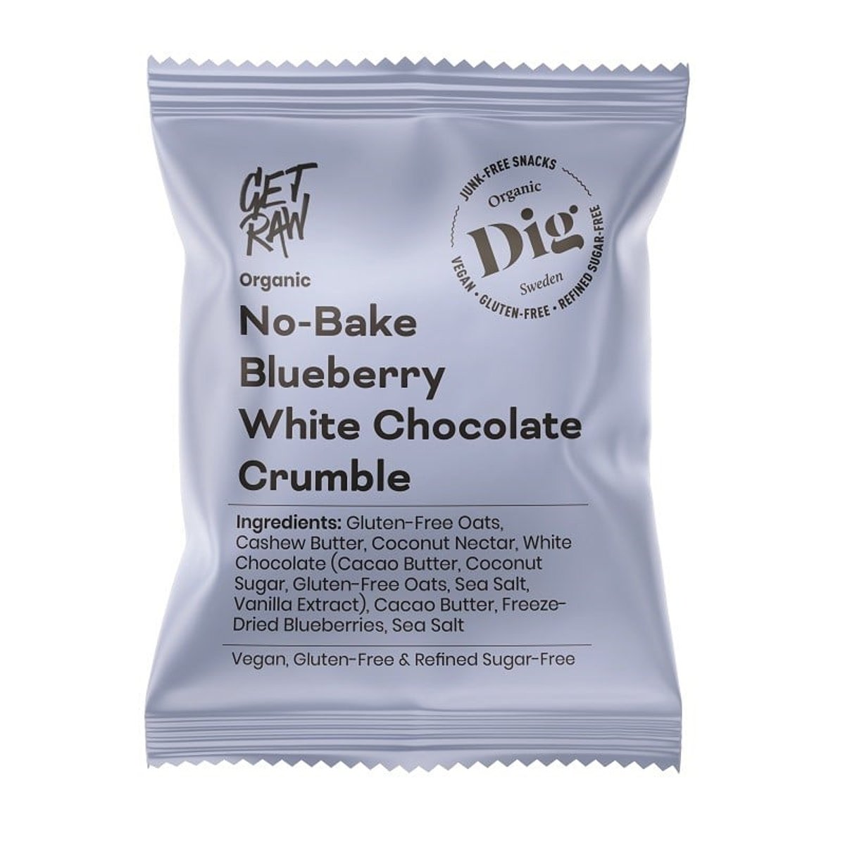 DIG BIO No-Bake Blueberry White Chocolate Crumble