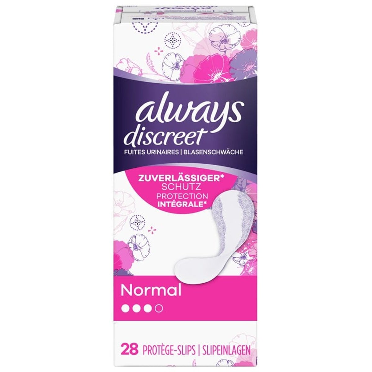 Always Discreet Blasenschwäche Slipeinlage Normal
