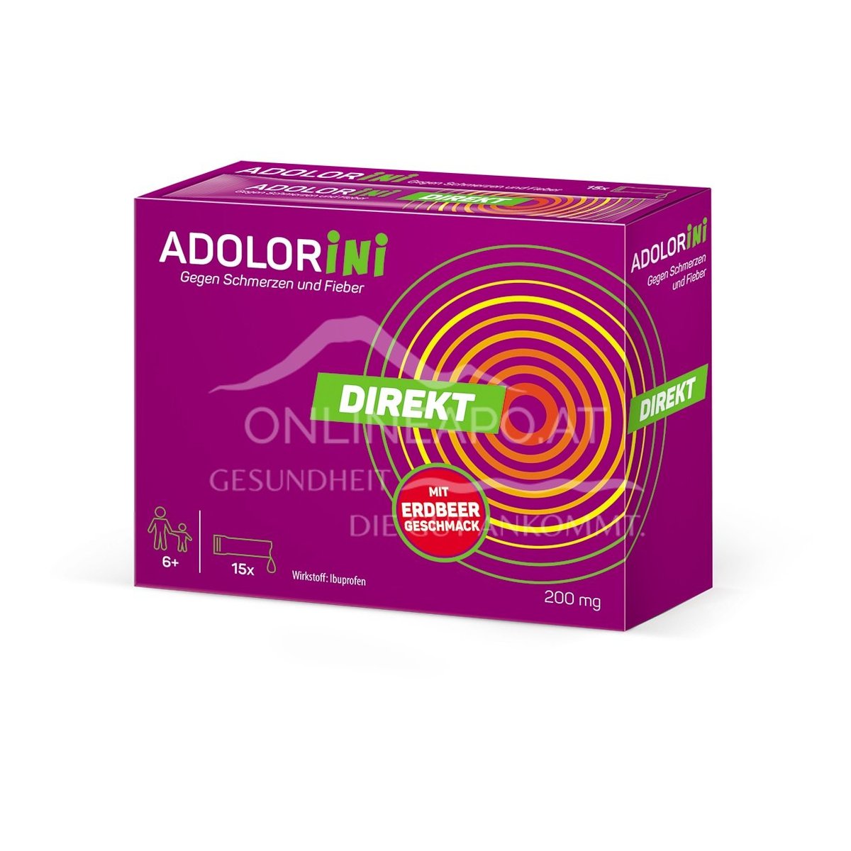 Adolorini Direkt Suspension 200mg 15 Stück