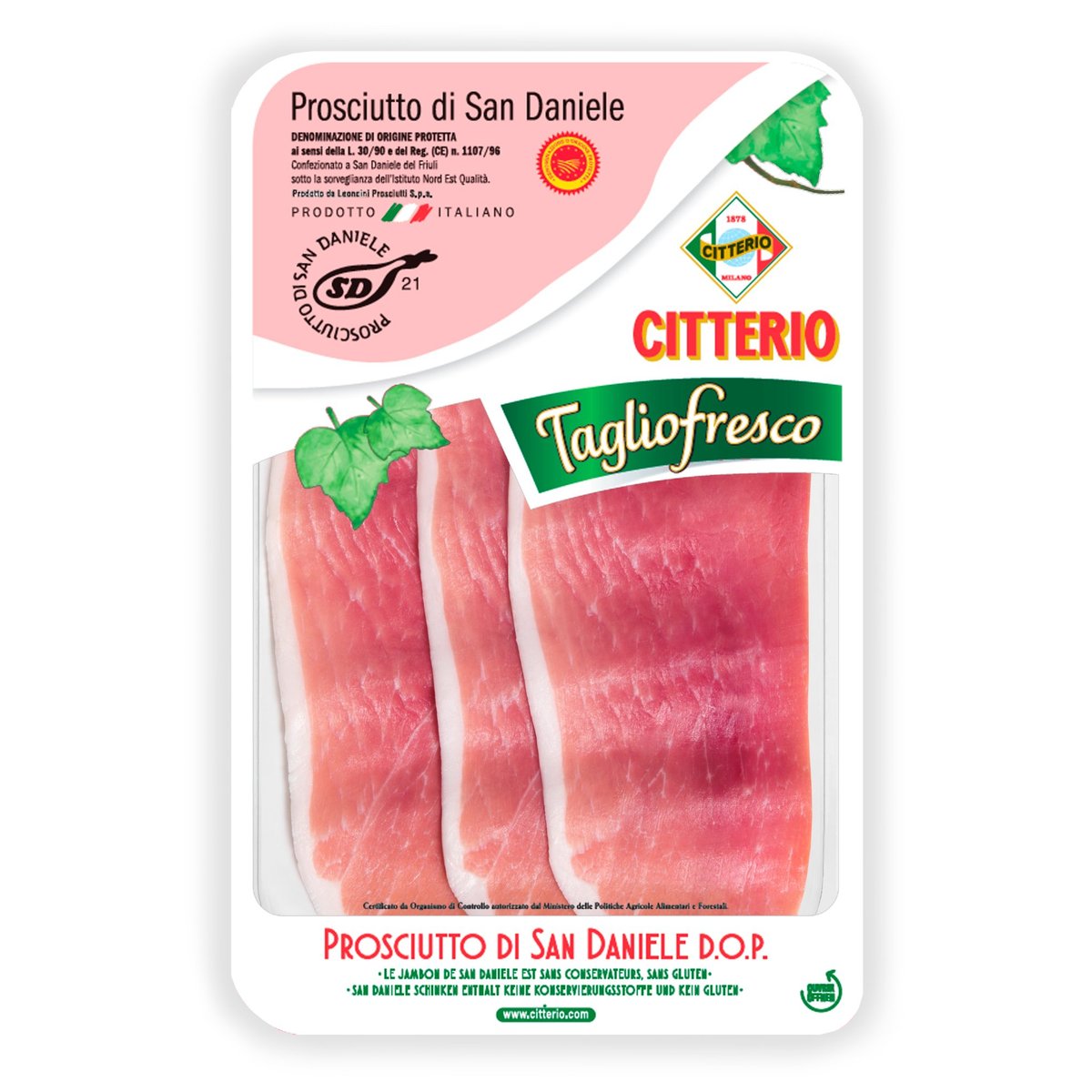 Citterio Prosciutto San Daniele DOP geschnitten