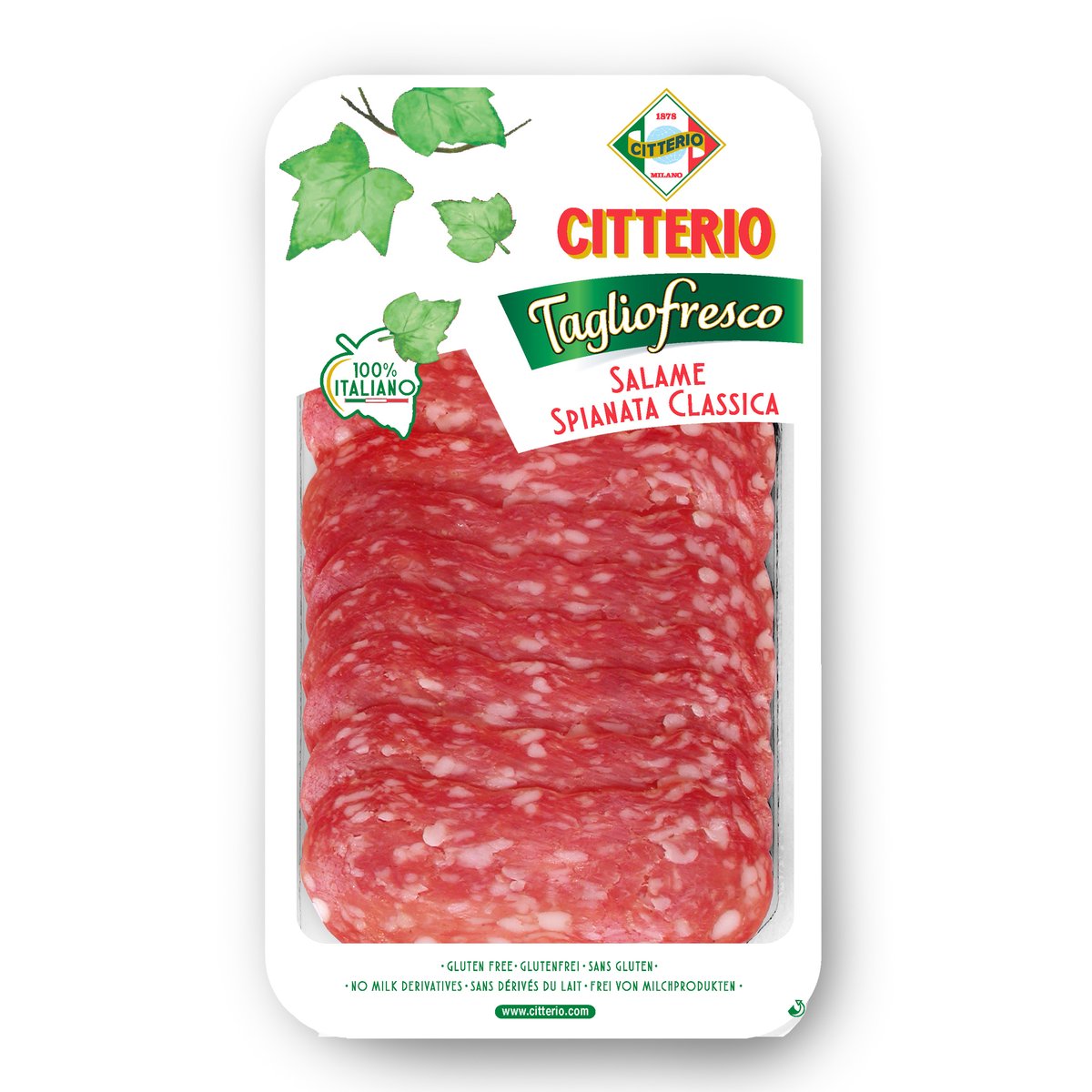 Citterio Salami Spianata geschnitten