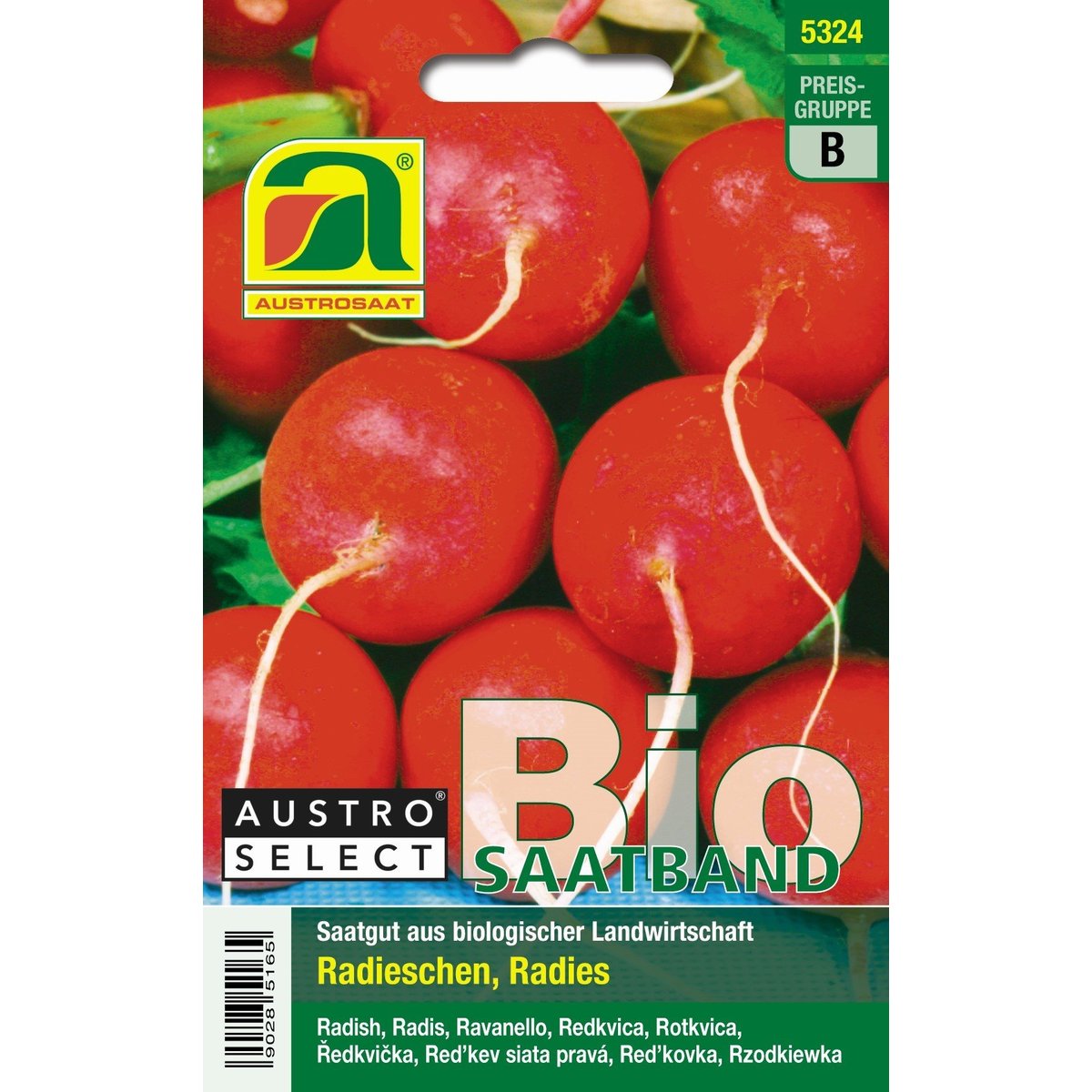 Austrosaat BIO Saatband Radies Wiener Rotes Treib