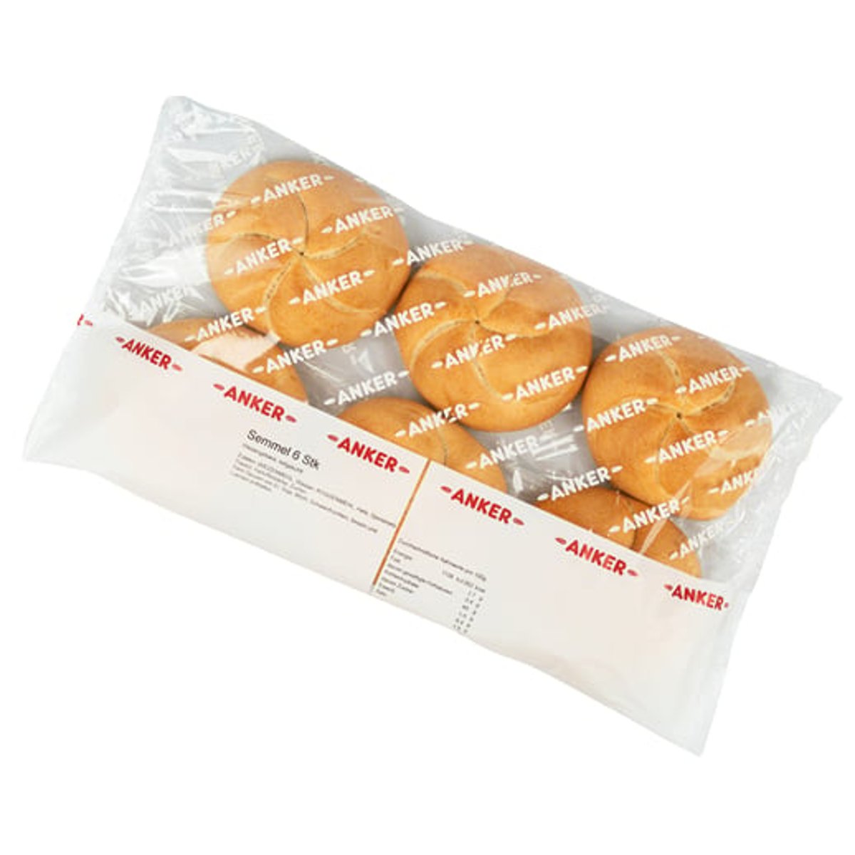 Anker Semmel zum Fertigbacken 6 Stück (gefroren)