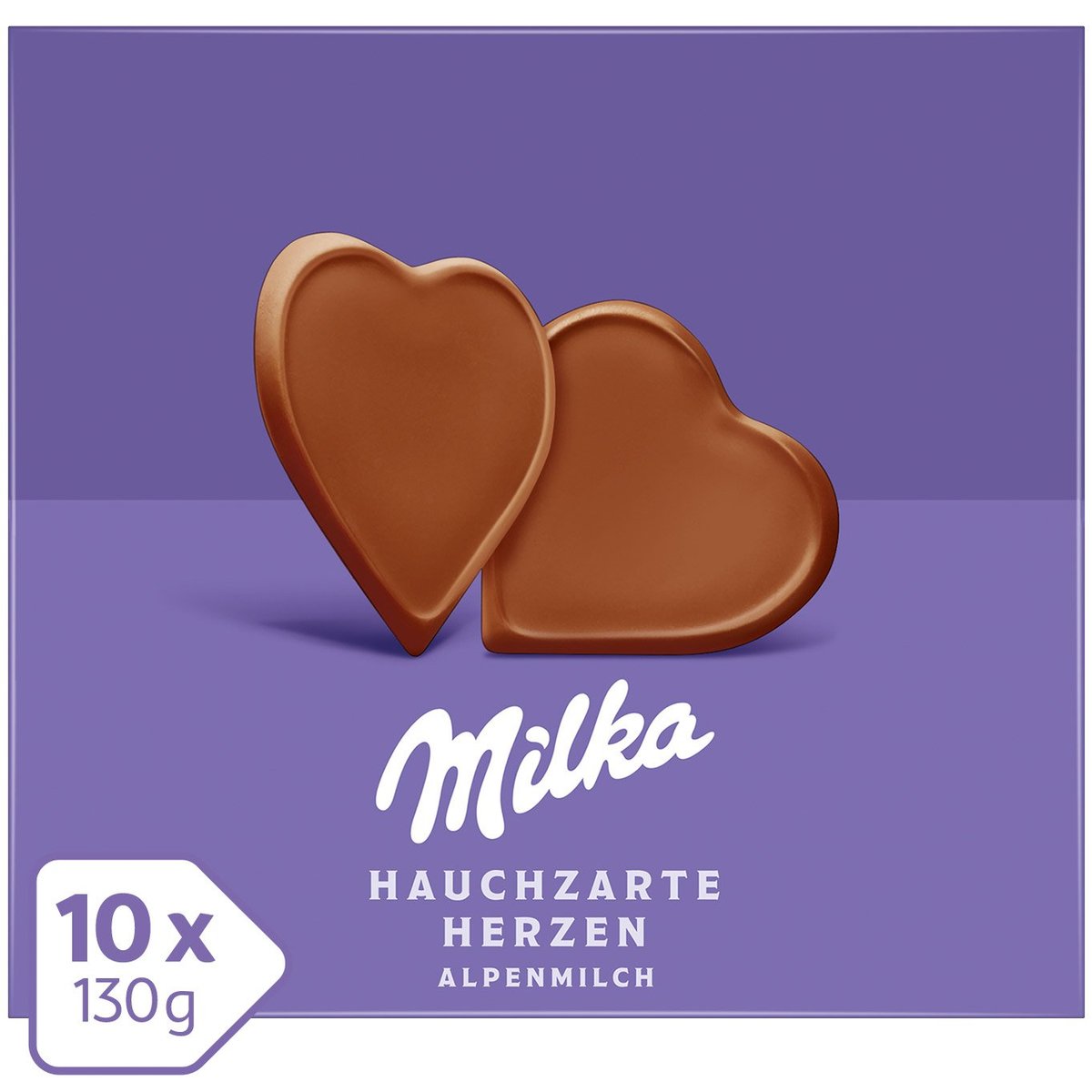 I love Milka Hauchzarte Herzen