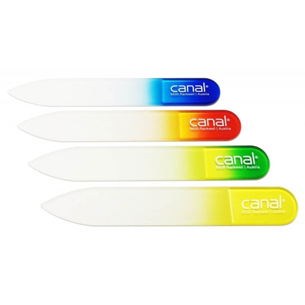 Canal Hartglasfeile farbig 8 cm 4022-04