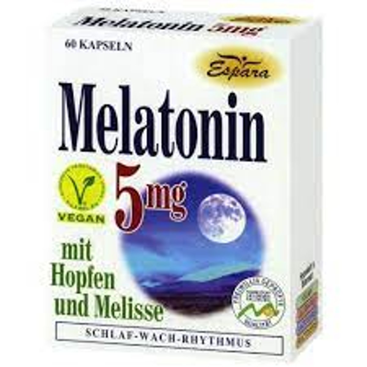 Melatonin 5 Mg Espara Kapseln 60 Stück