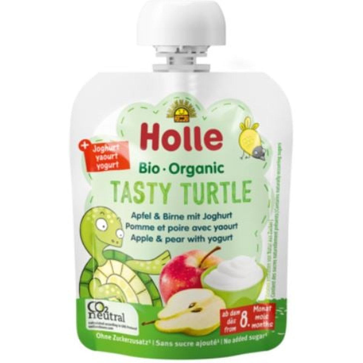 Holle BIO Tasty Turtle-Apfel & Birne mit Joghurt