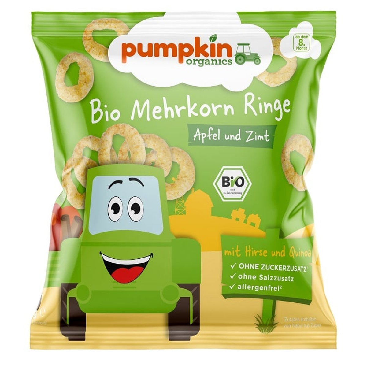 Pumpkin Organics BIO Mehrkorn Ringe mit Apfel & Zimt