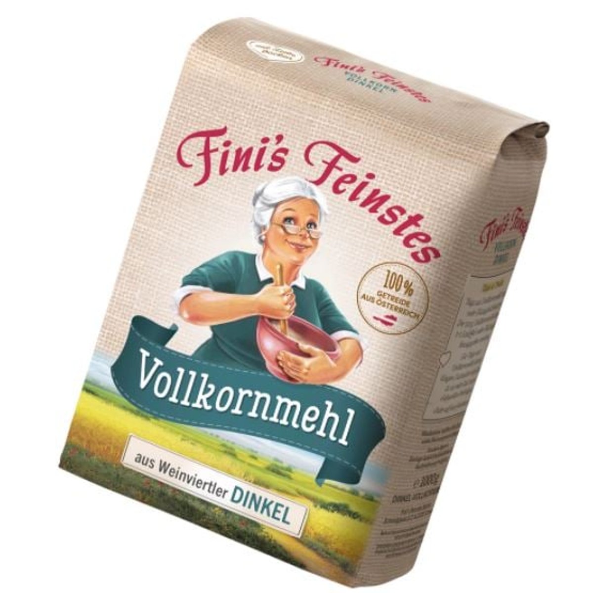 Fini's Feinstes Dinkelvollkornmehl aus dem Weinviertel