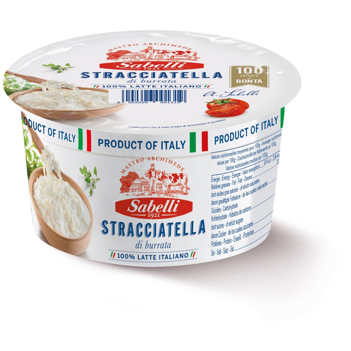 Sabelli Stracciatella (Mozzarella Frischkäse)