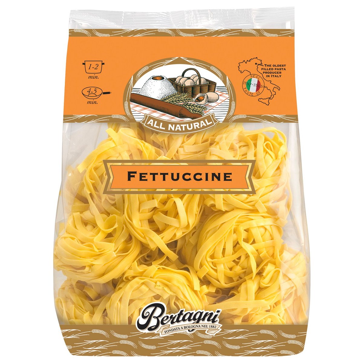 Bertagni frische Fettuccine Nester (Kühlware)