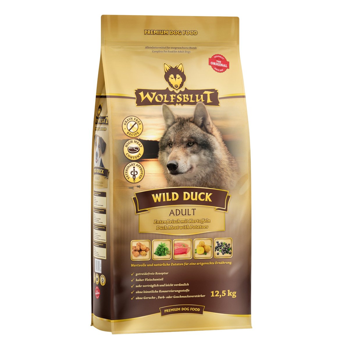 Wolfsblut Wild Duck ADULT - Ente mit Kartoffel
