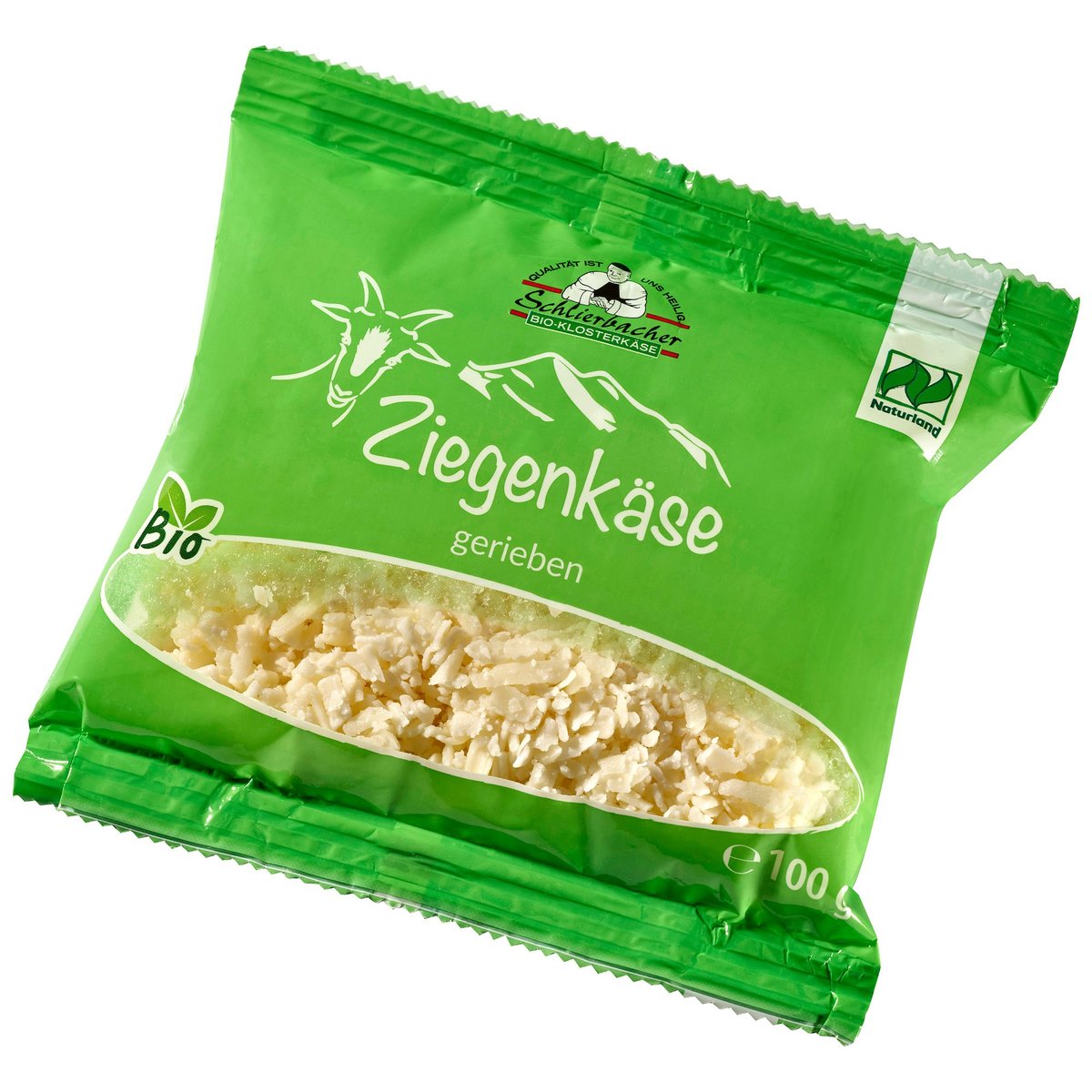 Schlierbacher BIO Ziegenkäse gerieben