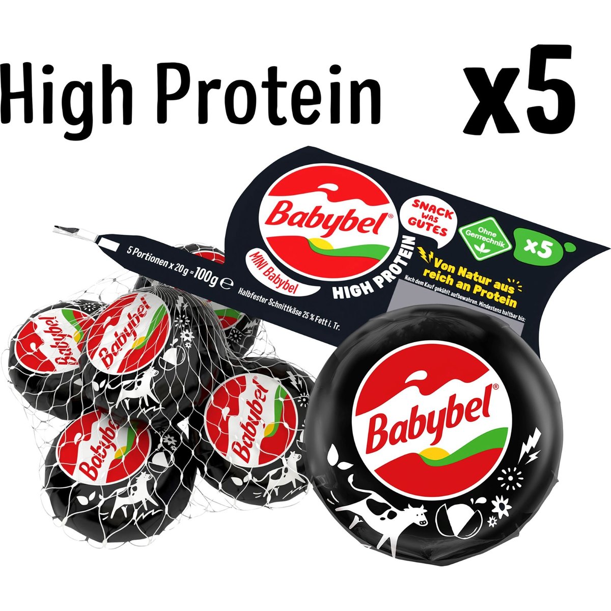 Mini Babybel "Protein" 5x20g