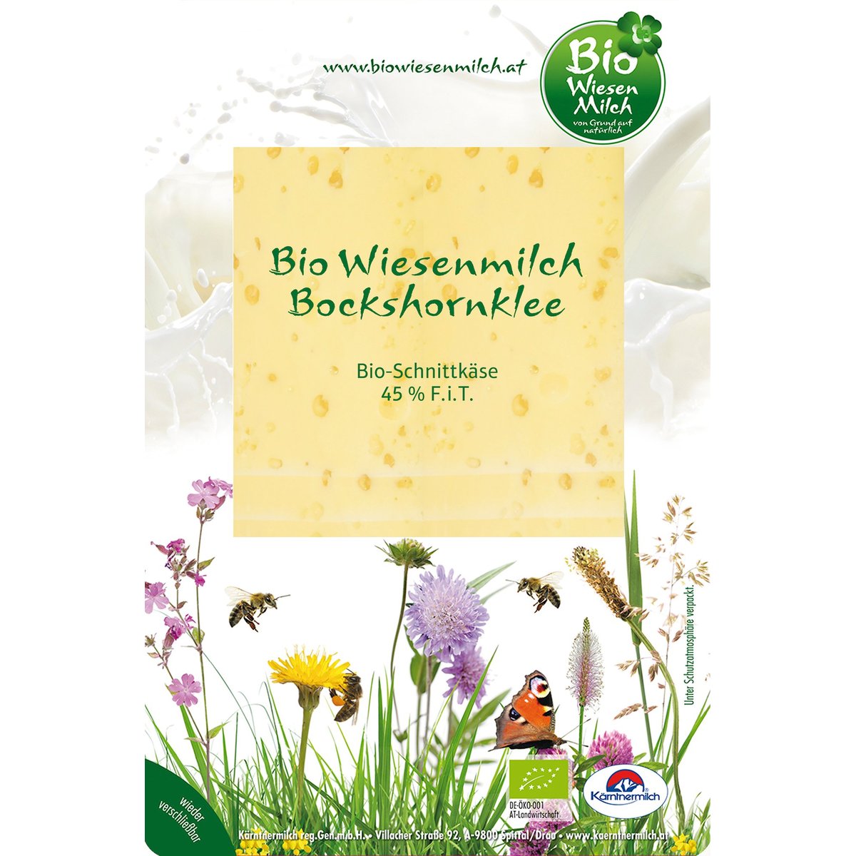 Kärntnermilch BIO Wiesenmilch Bockshornklee in Scheiben